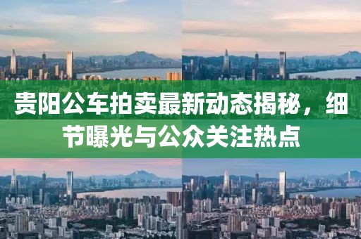 貴陽(yáng)公車拍賣最新動(dòng)態(tài)揭秘，細(xì)節(jié)曝光與公眾關(guān)注熱點(diǎn)