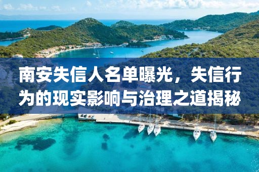 南安失信人名單曝光，失信行為的現(xiàn)實影響與治理之道揭秘