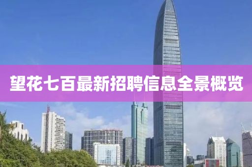 望花七百最新招聘信息全景概覽