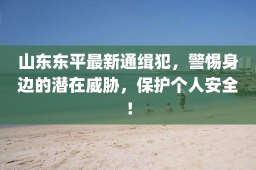 山東東平最新通緝犯，警惕身邊的潛在威脅，保護(hù)個(gè)人安全！