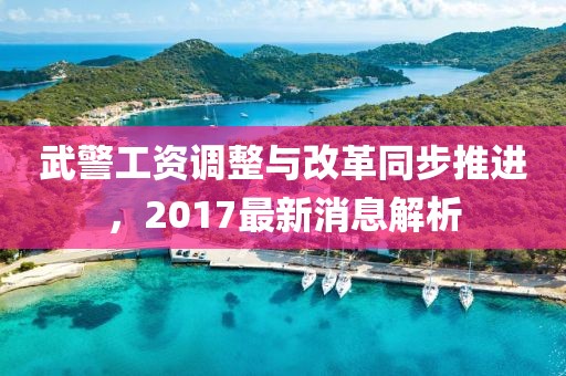 武警工資調(diào)整與改革同步推進，2017最新消息解析