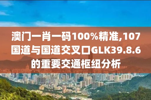 澳門一肖一碼100%精準(zhǔn),107國(guó)道與國(guó)道交叉口GLK39.8.6的重要交通樞紐分析