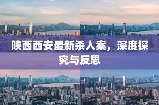 陜西西安最新殺人案，深度探究與反思