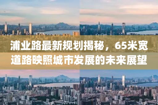 浦業(yè)路最新規(guī)劃揭秘，65米寬道路映照城市發(fā)展的未來展望