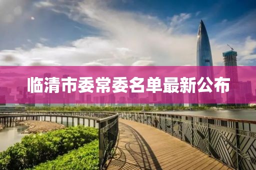 臨清市委常委名單最新公布