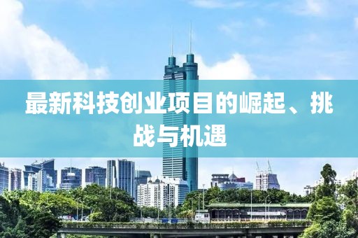 最新科技創(chuàng)業(yè)項(xiàng)目的崛起、挑戰(zhàn)與機(jī)遇