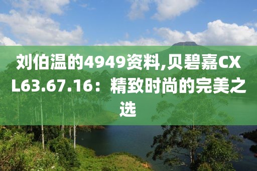 劉伯溫的4949資料,貝碧嘉CXL63.67.16：精致時尚的完美之選