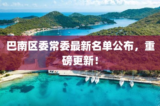 巴南區(qū)委常委最新名單公布，重磅更新！