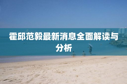 霍邱范毅最新消息全面解讀與分析