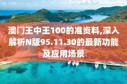 澳門王中王100的準(zhǔn)資料,深入解析N版95.11.30的最新功能及應(yīng)用場景