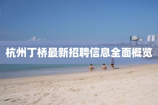 杭州丁橋最新招聘信息全面概覽