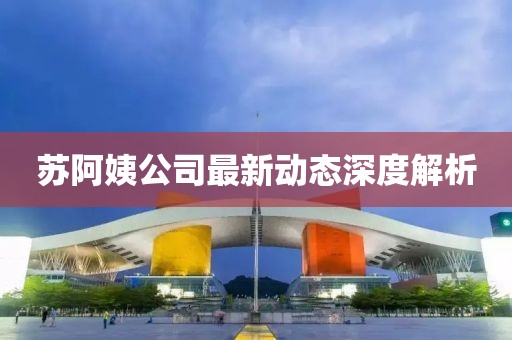 蘇阿姨公司最新動態(tài)深度解析