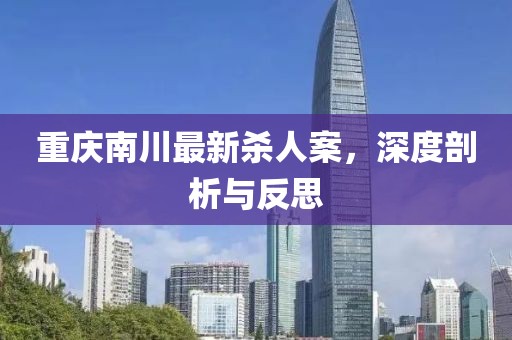 重慶南川最新殺人案，深度剖析與反思