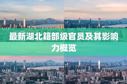 最新湖北籍部級(jí)官員及其影響力概覽