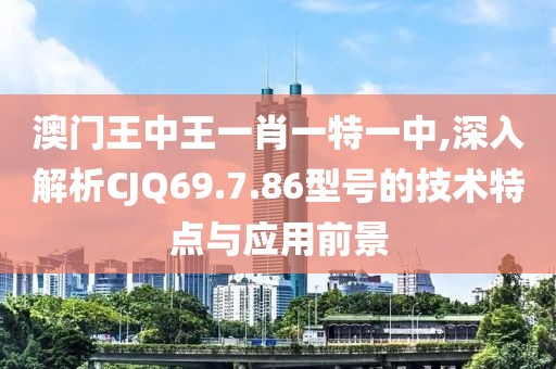 澳門王中王一肖一特一中,深入解析CJQ69.7.86型號的技術(shù)特點與應(yīng)用前景