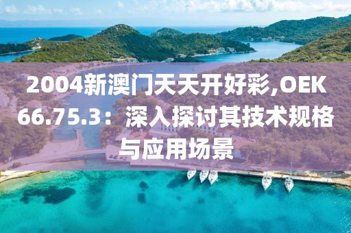2004新澳門天天開好彩,OEK66.75.3：深入探討其技術規(guī)格與應用場景