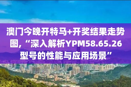 澳門今晚開特馬+開獎結(jié)果走勢圖,“深入解析YPM58.65.26型號的性能與應(yīng)用場景”