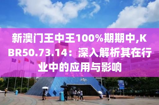 新澳門王中王100%期期中,KBR50.73.14：深入解析其在行業(yè)中的應(yīng)用與影響