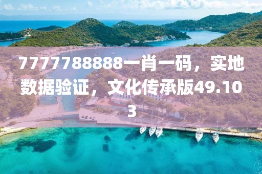 7777788888一肖一碼，實(shí)地?cái)?shù)據(jù)驗(yàn)證，文化傳承版49.103