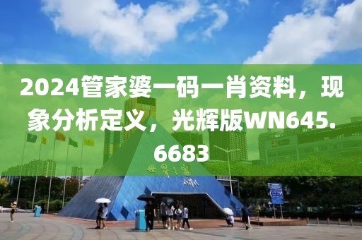 2024管家婆一碼一肖資料，現象分析定義，光輝版WN645.6683