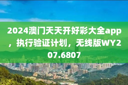 2024澳門(mén)天天開(kāi)好彩大全app，執(zhí)行驗(yàn)證計(jì)劃，無(wú)線(xiàn)版WY207.6807