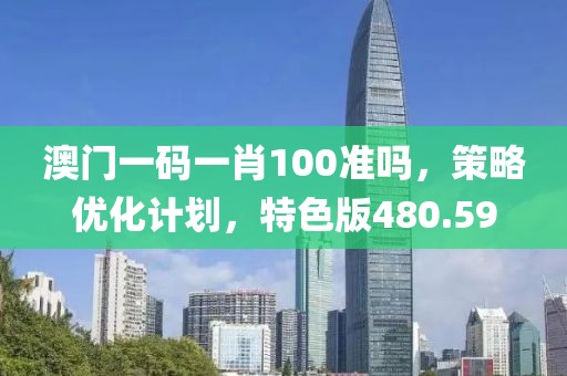 澳門(mén)一碼一肖100準(zhǔn)嗎，策略優(yōu)化計(jì)劃，特色版480.59