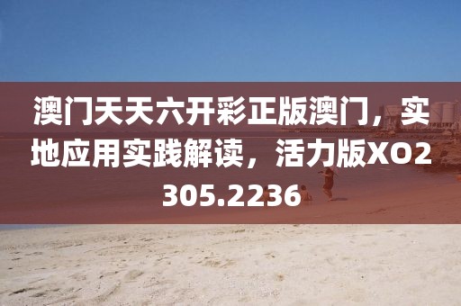 澳門天天六開彩正版澳門，實地應用實踐解讀，活力版XO2305.2236